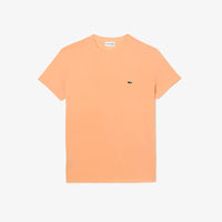 Lacoste (Men's Crew Neck Pima Cotton Jersey Light orange T-Shirt)