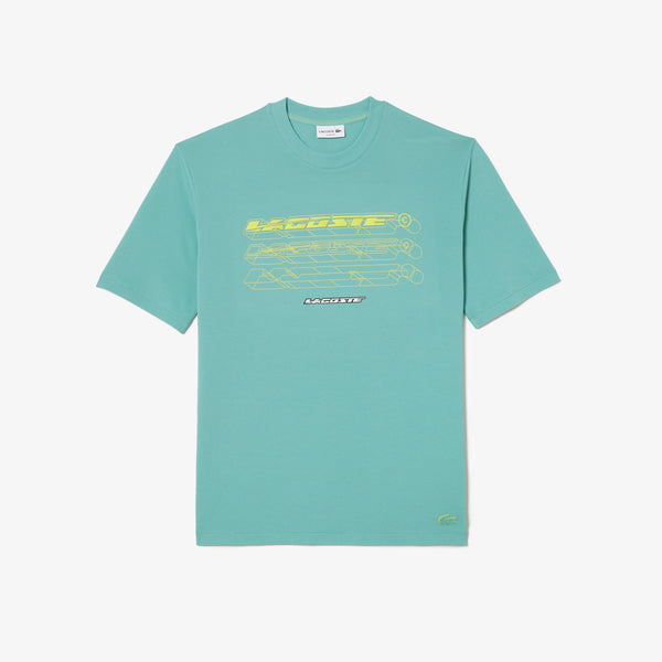 Lacoste (Men's Green loose fit organic cotton t-shirt)