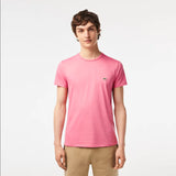Lacoste (Men's Pink Crew Neck Pima Cotton Jersey T-Shirt)