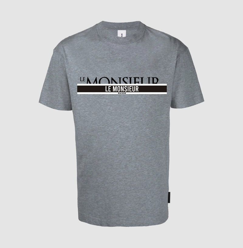 Le monsieur (grey le monsieur tape t-shirt)