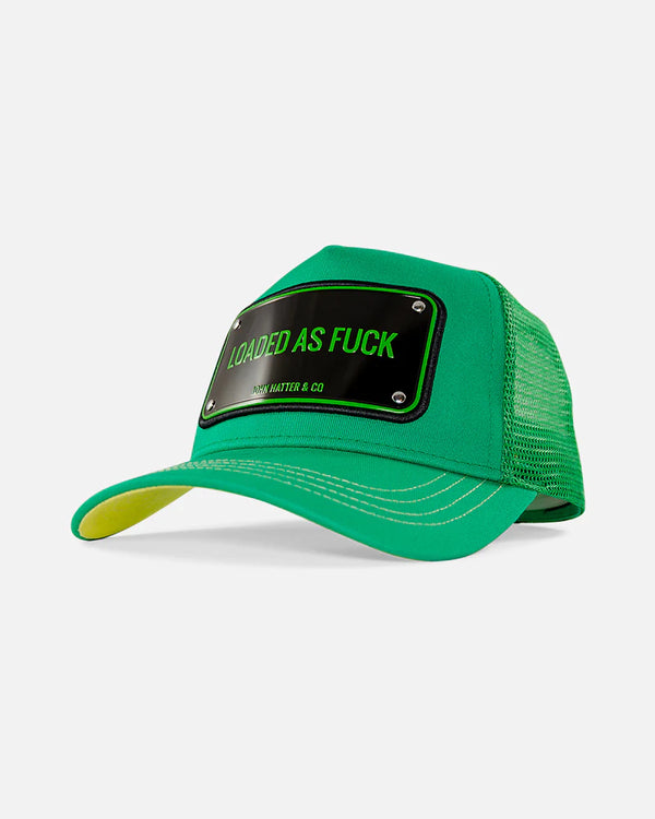 John hatter & CO (green "loaded as fuck hat)