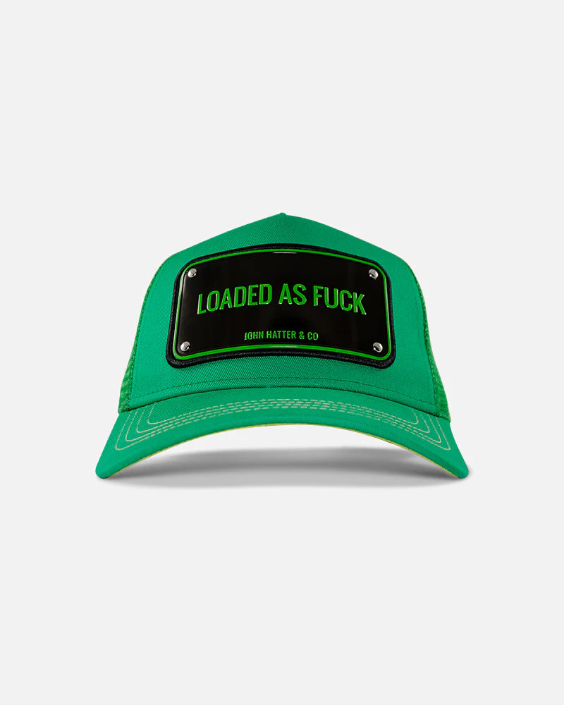 John hatter & CO (green "loaded as fuck hat)