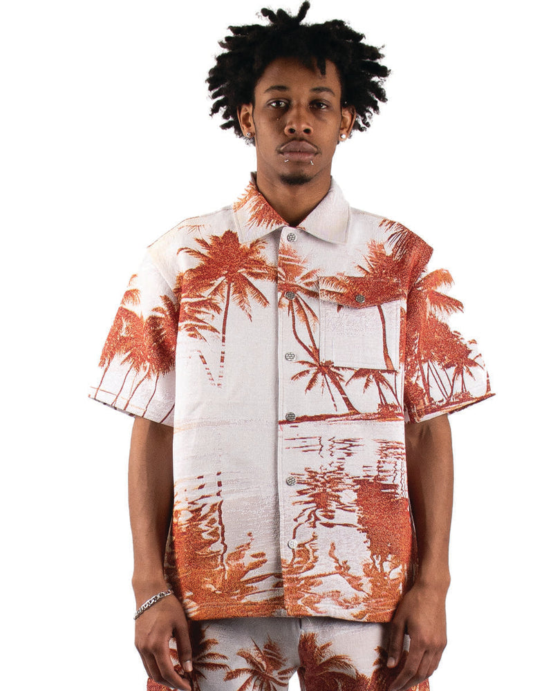 Majestik (Beige "Lost Paradise" Tapestry Shirt)