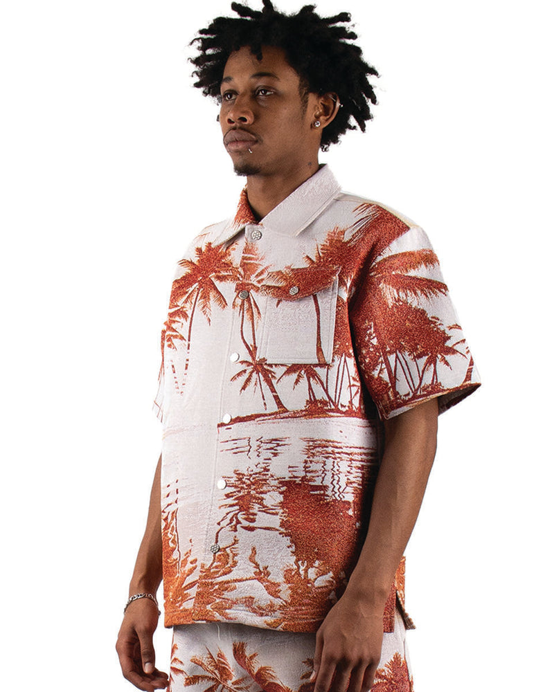 Majestik (Beige "Lost Paradise" Tapestry Shirt)