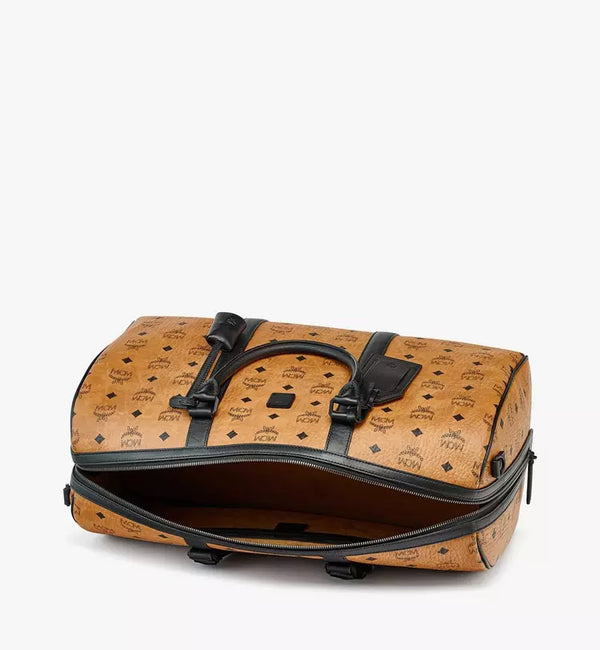 Mcm (Cognac Ottomar Weekender Bag in Visetos)