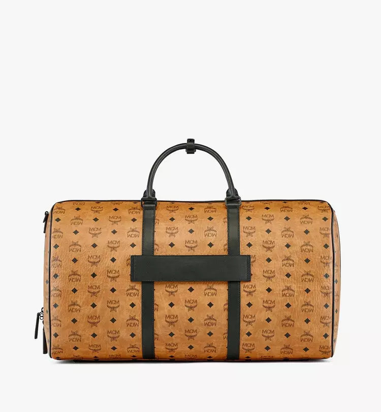 Mcm (Cognac Ottomar Weekender Bag in Visetos)