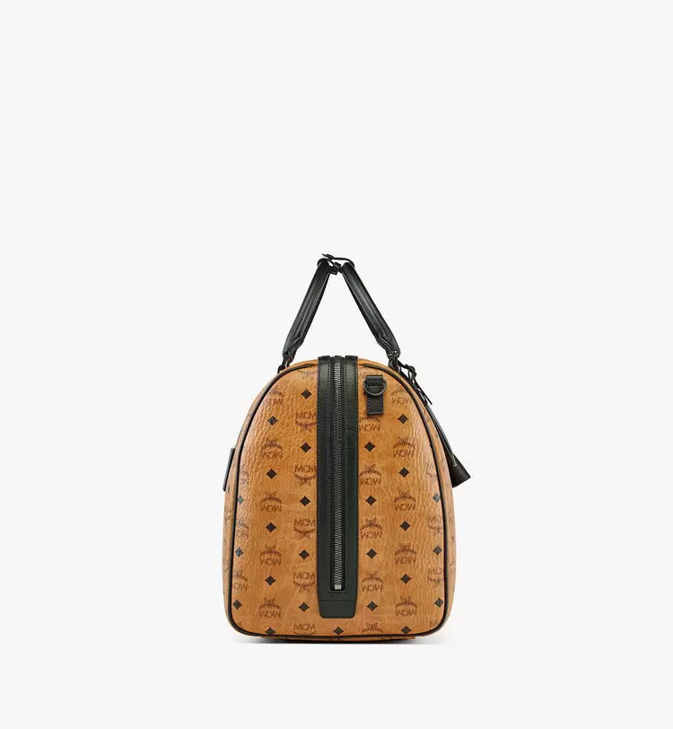 Mcm (Cognac Ottomar Weekender Bag in Visetos)