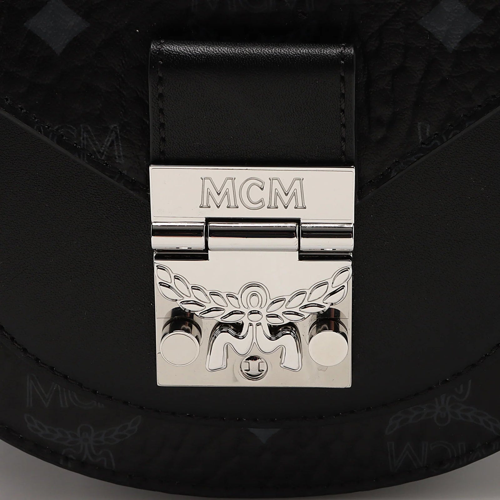 Mcm Black Visetos Patricia Mini Shoulder Bag Vip Clothing Stores