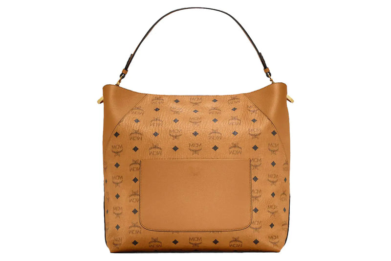 Mcm (Visetos Cognac Klara Hobo Bag)