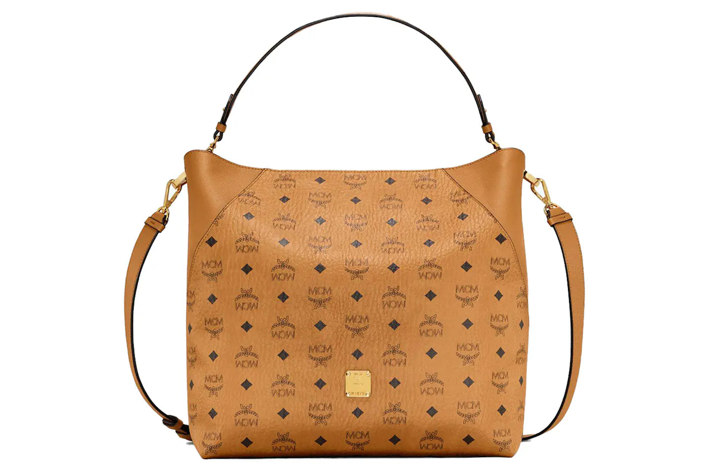 Mcm Visetos Cognac Klara Hobo Bag Vip Clothing Stores
