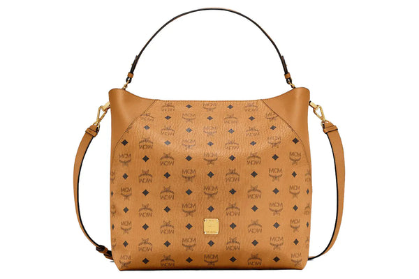 Mcm (Visetos Cognac Klara Hobo Bag)