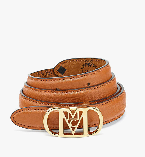 Mcm (Cognac Travia Sliding Buckle Reversible Belt)