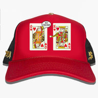 November Reine (Red "The Queen" Two Tone Hat)
