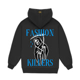 November reine (black/baby blue  “fashion hoodie)