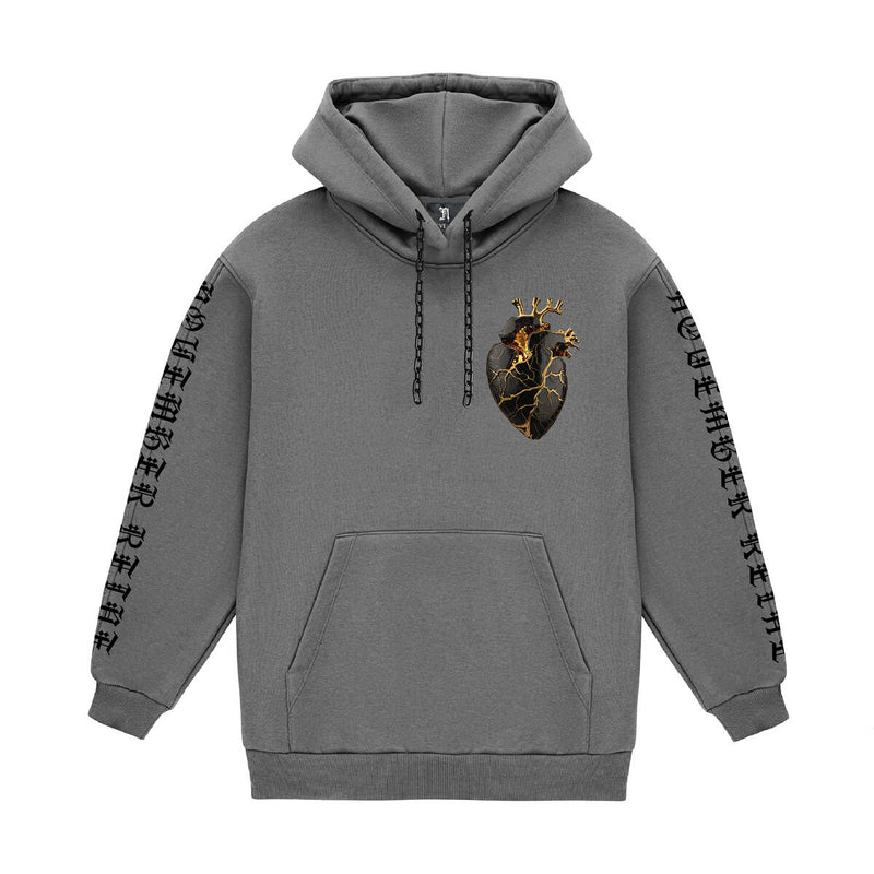 November reine (pigment dye "black heart luxury heavyweight hoodie)