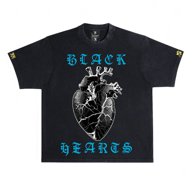 November reine (Black/blue “Black heart t-shirt)