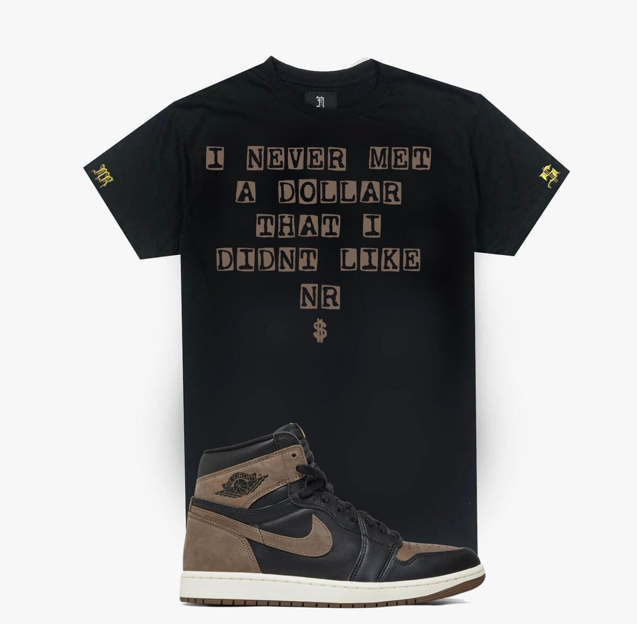 November reine (black never met a dollar t-shirt)