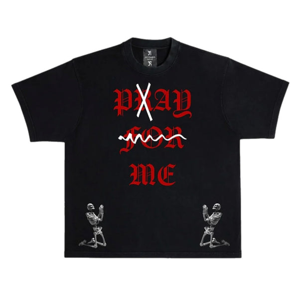 November Reine (Black/Red "Pray For Me" T-Shirt)