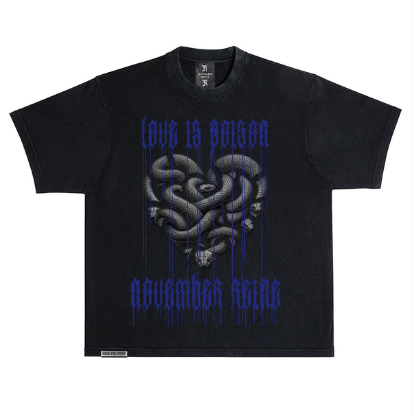 November Reine (Black/Varsity Royal Blue "Love Is Poison" T-Shirt)