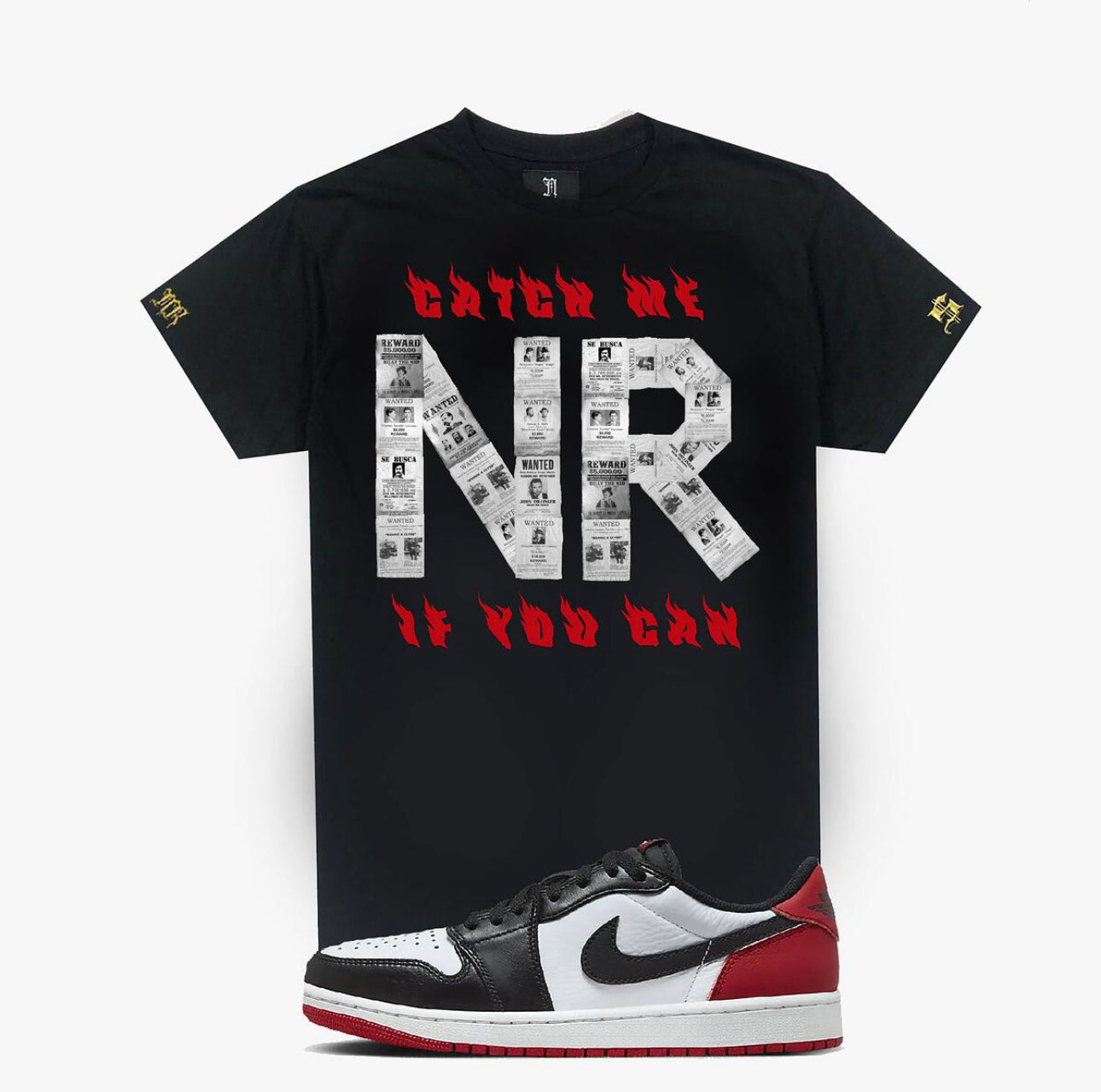 November reine (black "wanted posters t-shirt)