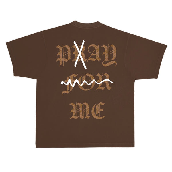 November reine (Brown/Beige "Pray for me" t-shirt)