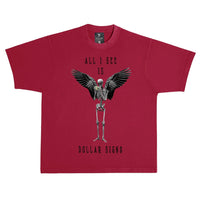 November Reine (Cardinal Red/Black "Dollar Signs" T-Shirt)