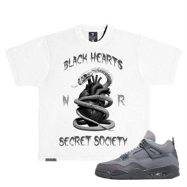 November reine (Light grey /grey "black heart secret society t-shirt)