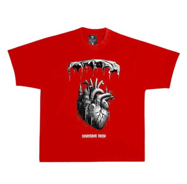 November Reine (Red/Black "Tracery" T-Shirt)