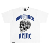 November reine (white/military blue "cathedral t-shirt)