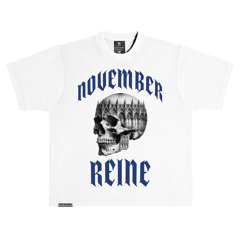 November reine (white/military blue "cathedral t-shirt)