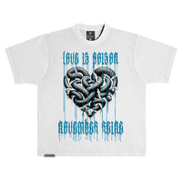 November Reine (White/Powder Blue "Love Is Poison" T-Shirt)