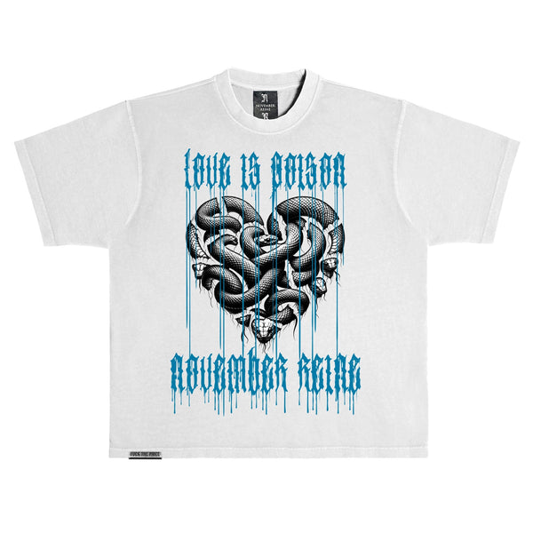 November Reine (White/Powder Blue "Love Is Poison" T-Shirt)