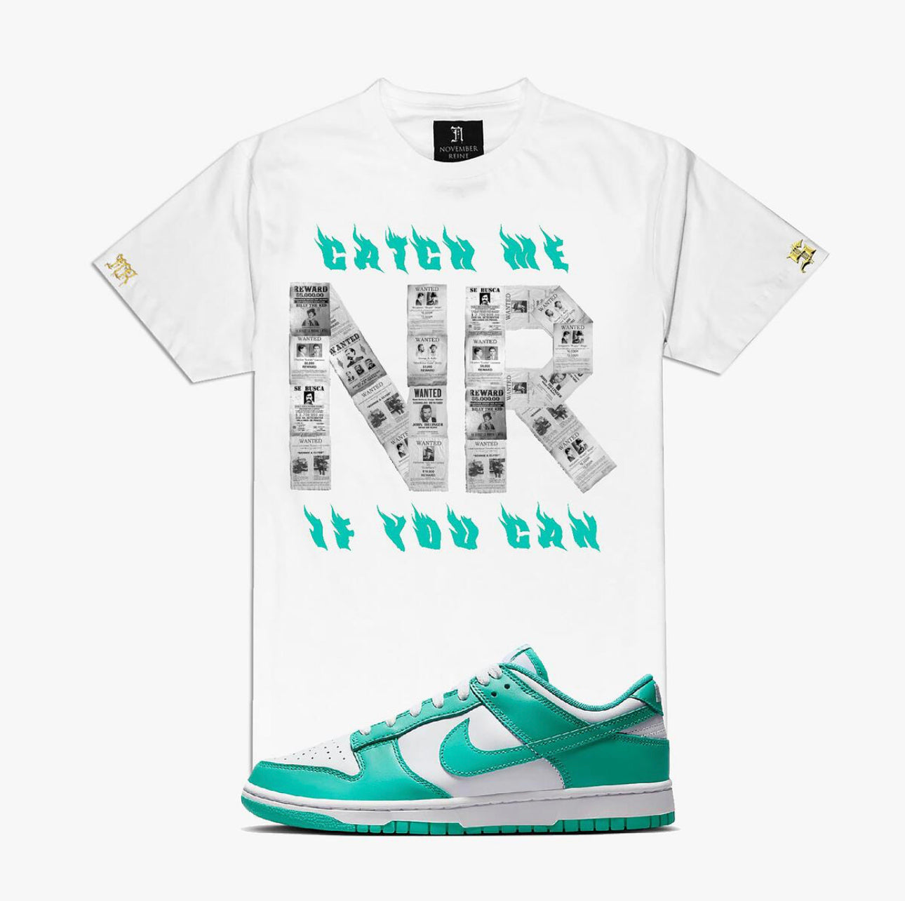 November reine (white "wanted posters t-shirt)