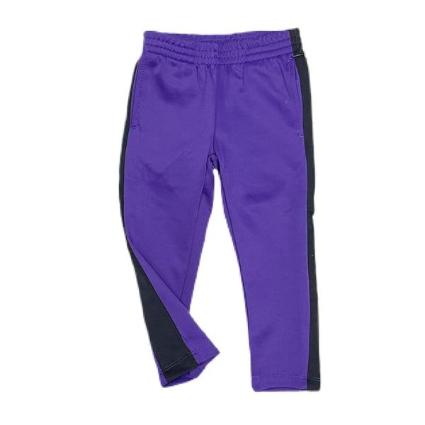 kids purple/black track pant