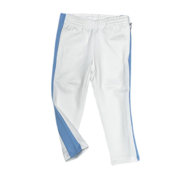 kids white/sky blue kids tack pant