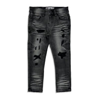 Premium disaster Kids Ripped Jean Grey /black wash -002