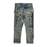 Premium disaster Kids fray jean vintage indigo -032