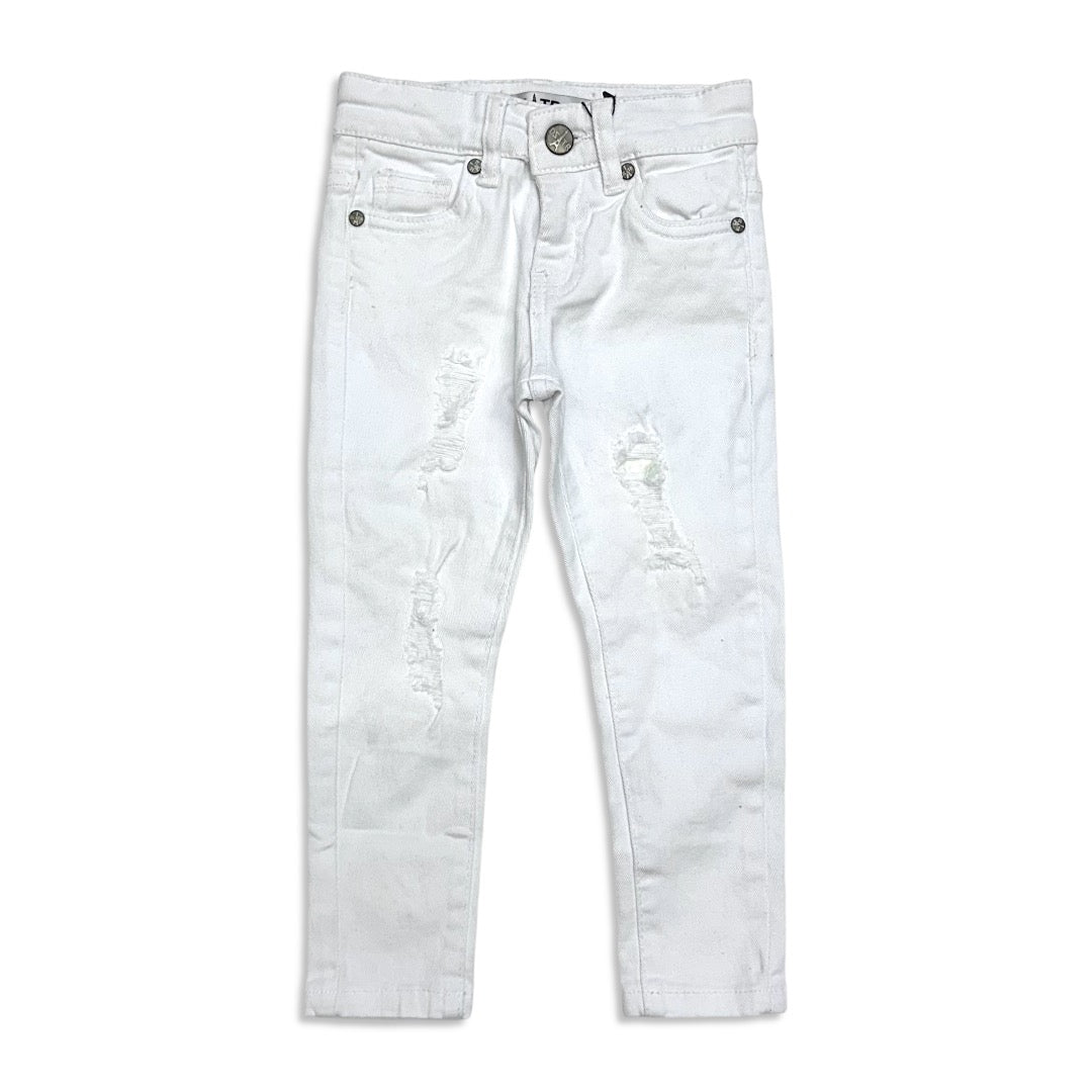 Premium disaster Kids Ripped jean white -016