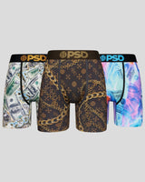 Psd men's luxury fnds 3-pack boxer brief multi