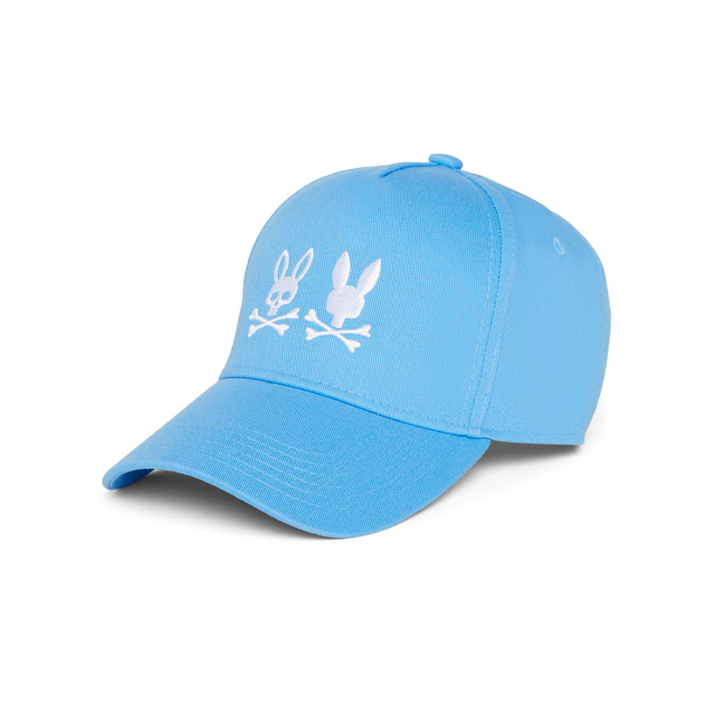 psycho bunny (Men's cool blue kingwood embroidered baseball cap)