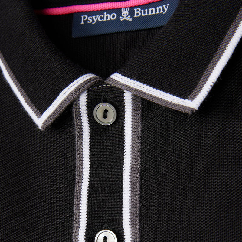 Psycho bunny kids black kent pique polo