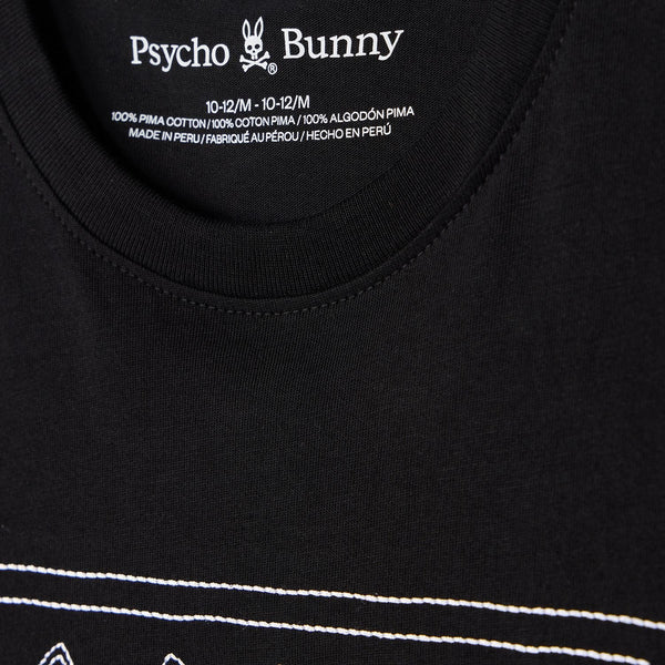 Psycho bunny Kids black tacoma graphic t-shirt