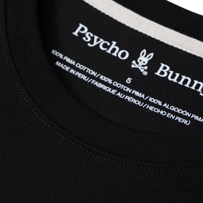 Psycho bunny kids black vincent graphic t-shirt