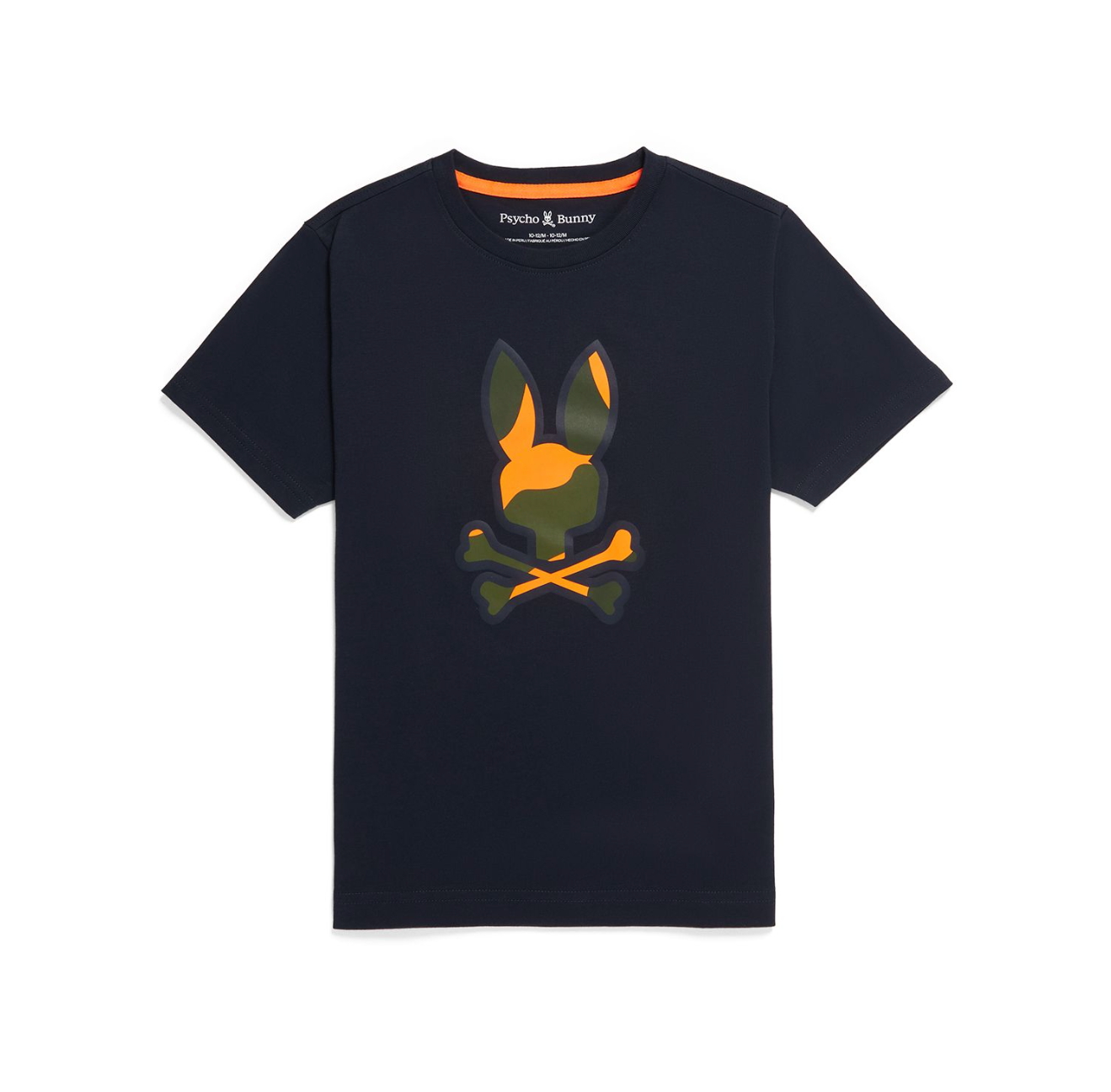 Psycho bunny (kids navy plano camo print graphic t-shirt)