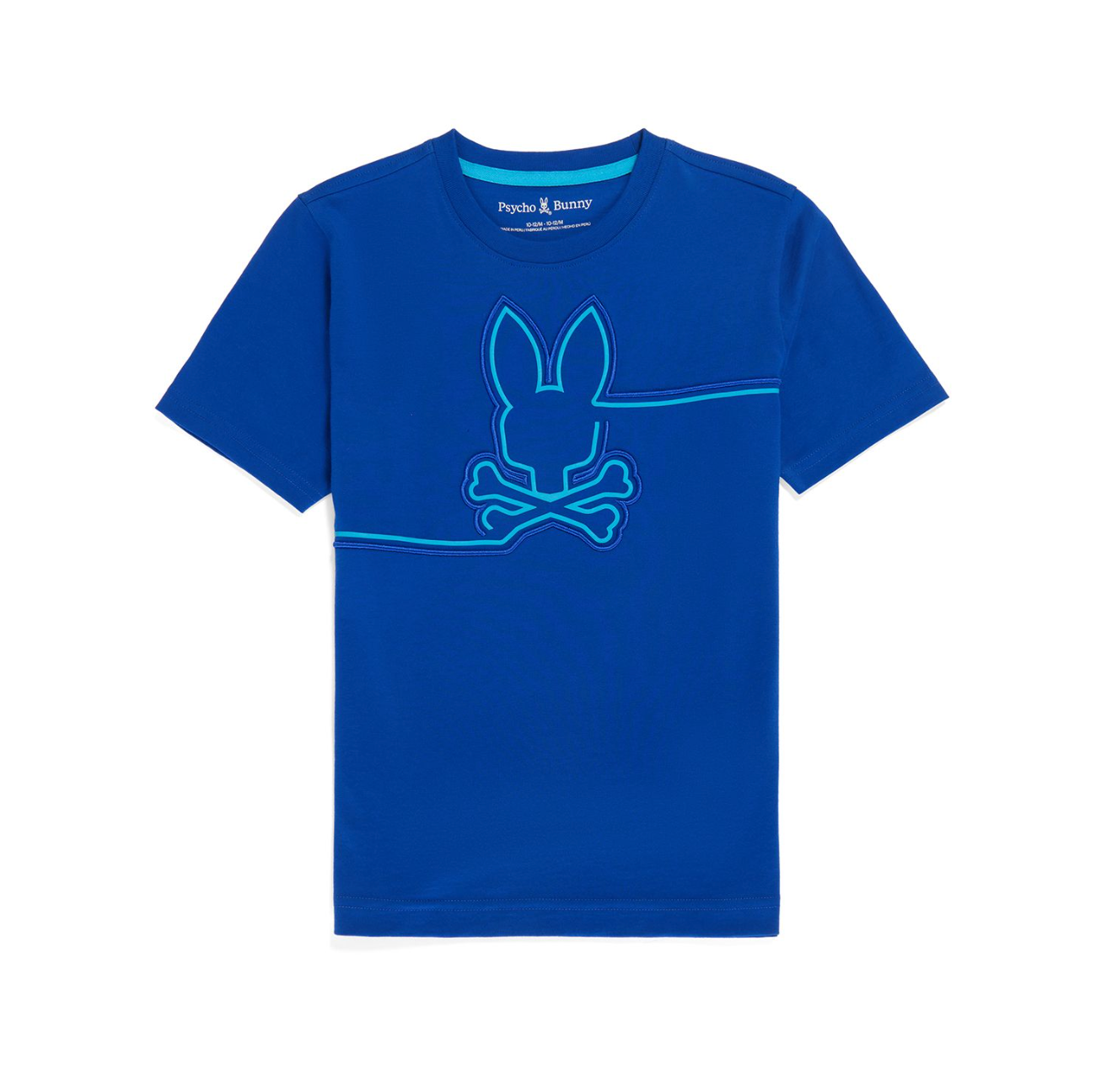 psycho bunny (kids surf chester embroidered graphic t-shirt)