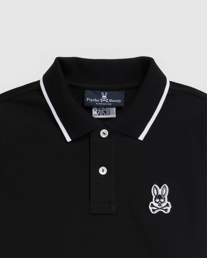 psycho bunny (kids black serge pique fashion polo) – Vip