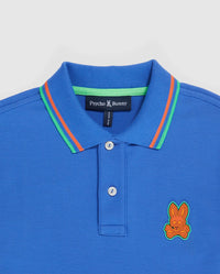 Psycho bunny (kids Dazzling blue bank pique fashion polo)