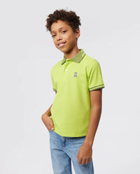 Psycho bunny (kids lime granita strype fashion polo)