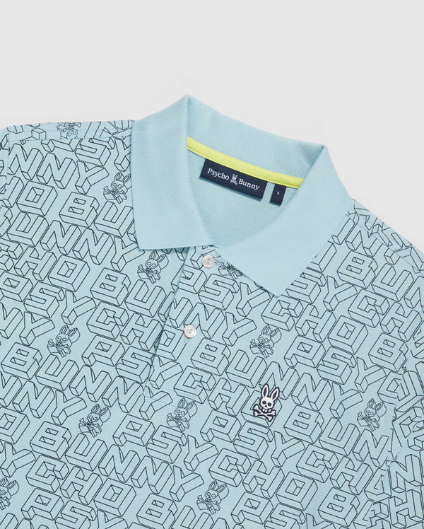 Psycho bunny (Men's seafoam dayton fashion jacquard polo)