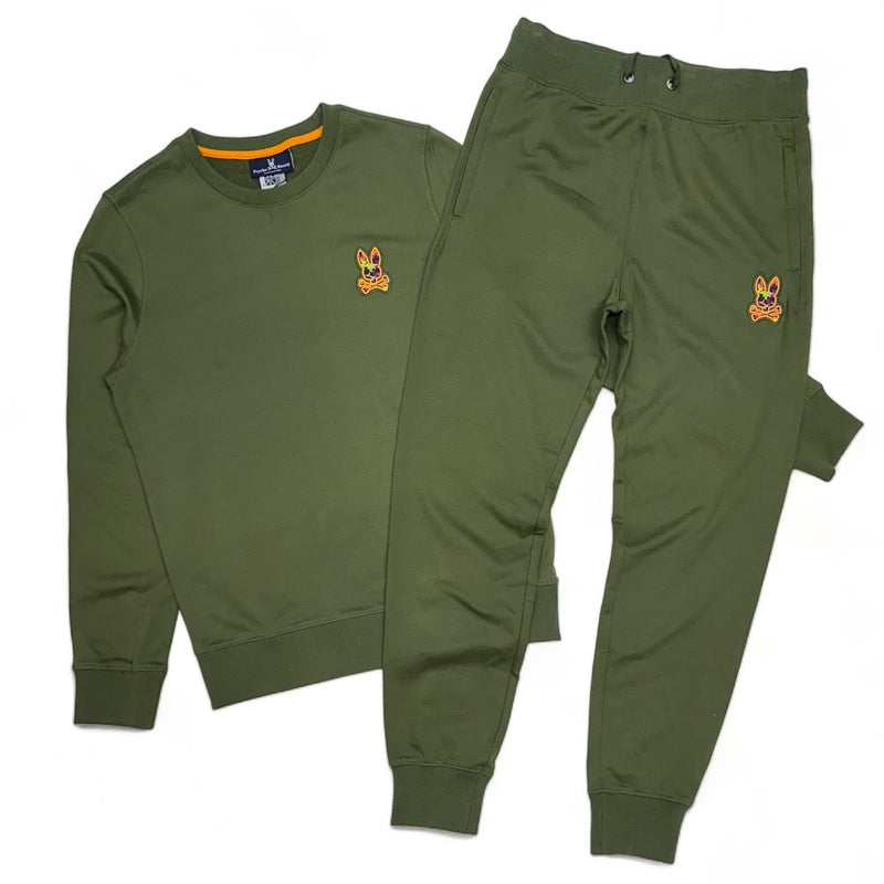 Psycho bunny (Olive men’s Allen  jogging set)